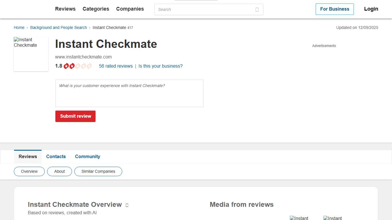 417 Instant Checkmate Reviews | instantcheckmate.com @ PissedConsumer